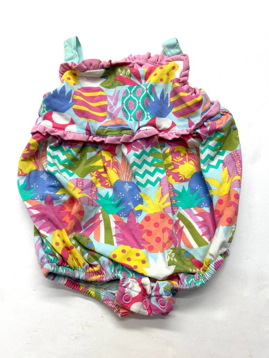 Matilda Jane Other - Matilda Jane Colorful Pineapple Print Wonderment Baby Romper Pink Ruffle